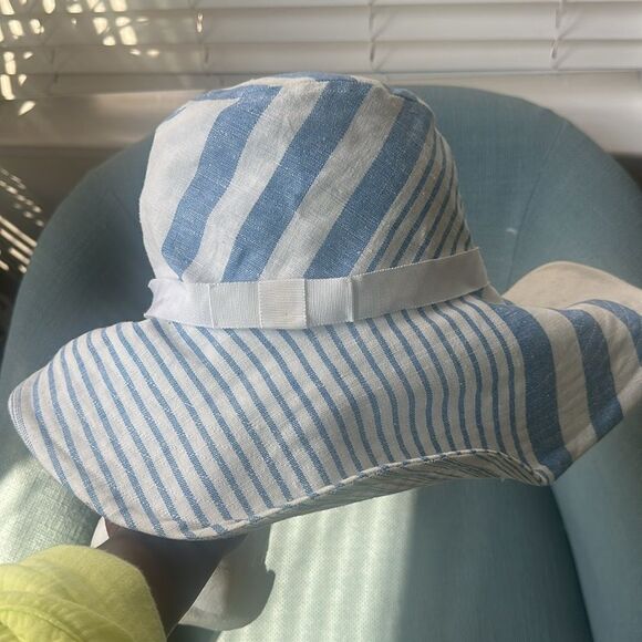 Romer Millinery Custom linen Bucket Hat O/S - Picture 3 of 7